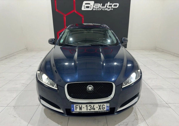 Jaguar XF cena 35700 przebieg: 206042, rok produkcji 2013 z Drezdenko małe 407